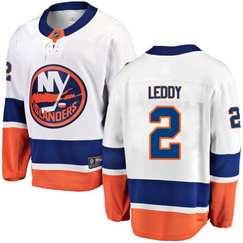 Men's Fanatics Branded New York Islanders Nick Leddy White Away Jersey - Breakaway